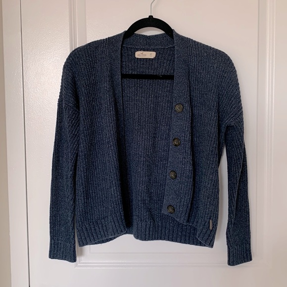 Hollister Cropped Knit Cardigan - Picture 1 of 5